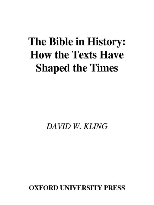 Title details for The Bible in History by David W. Kling - Available
